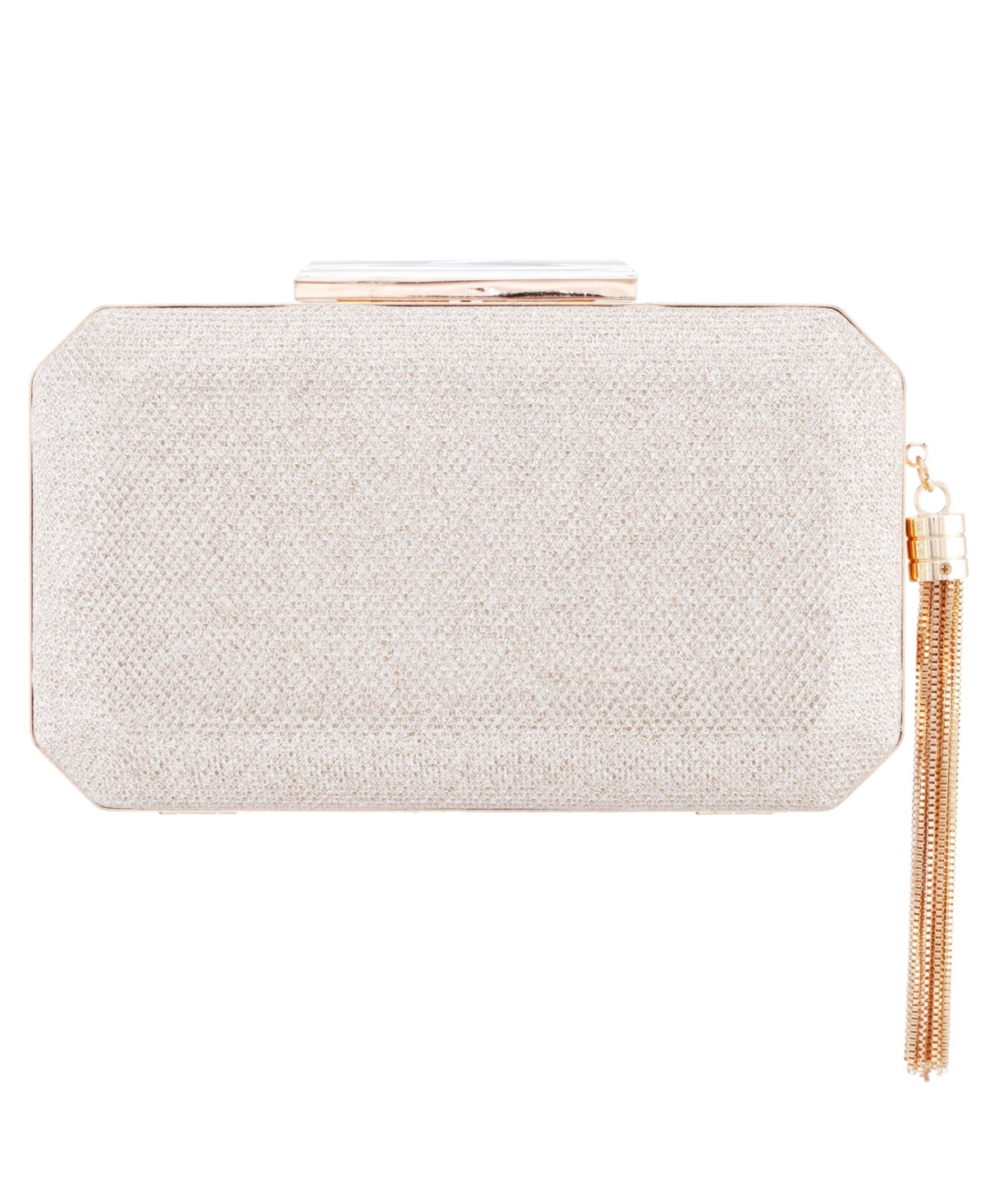 Nina Women's Geometric Minaudiere Bag with Tassle