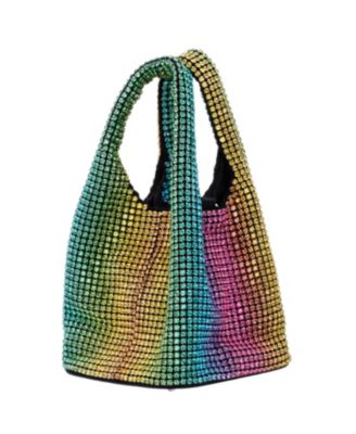Women's All Over Crystal Satchel Bag