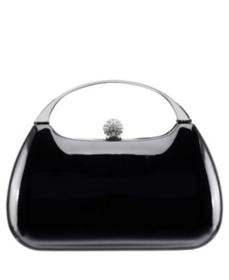 Women's Metallic Minaudiere bag with Metal Handle