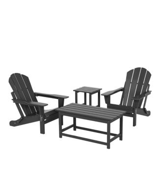 4-Piece Outdoor Paio Adirondack Conversation Set