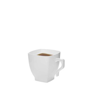 Smarty Had A Party 2 oz. Clear Square Plastic Mini Coffee Tea Cups (240 Cups)