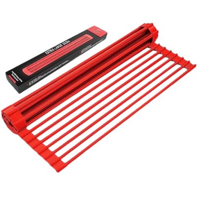 Multipurpose Heavy-Duty Silicone Roll Up Sink Drying Rack