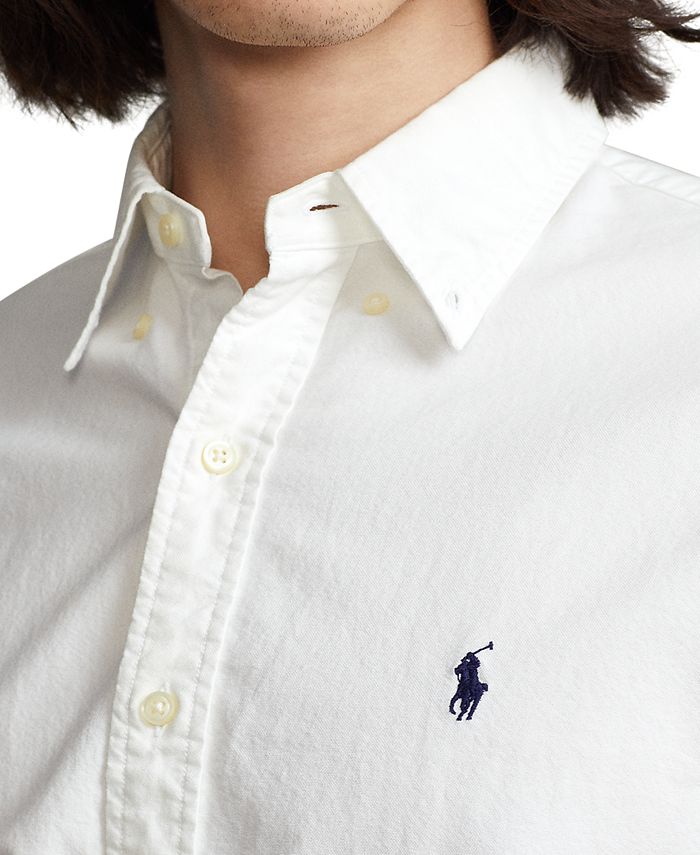 Polo Ralph Lauren Men's Garment-Dyed Oxford Shirt - Macy's