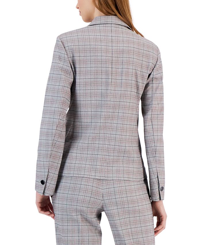 Kasper Petite Textured OneButton CuffedSleeve Blazer Macy's