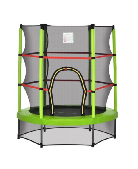 Детская игрушка Outsunny 5 Ft. Springless Design Kids Trampoline with Enclosure Net, 99 lb. Capacity, Ages 3-6
