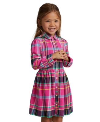 Lauren Ralph Lauren Plaid Twill Shirtdress - Macy's