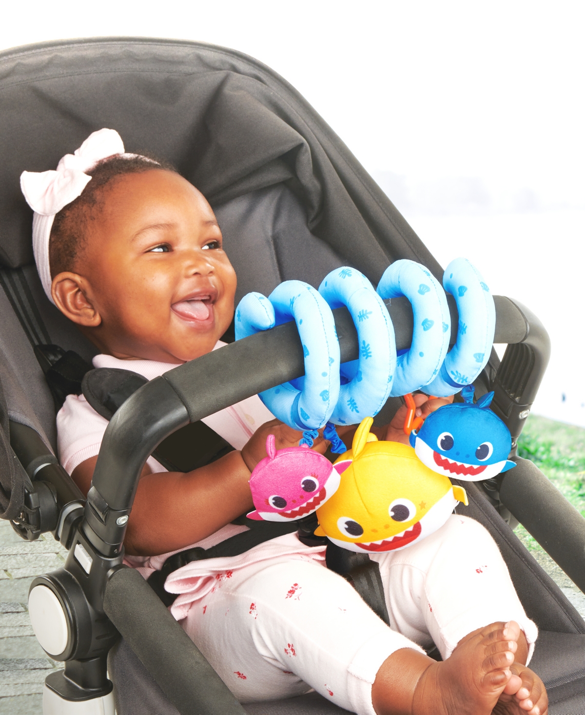 Shop Baby Shark Infant Stroller Toy In Multicolor