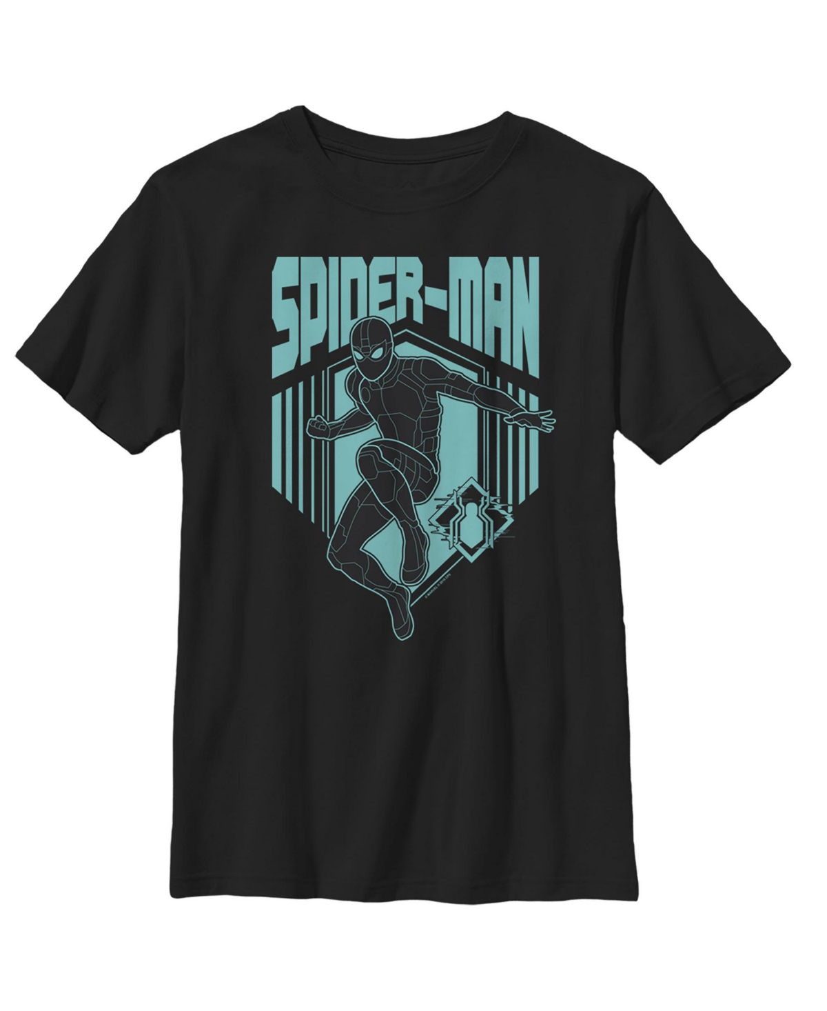 Boy's Marvel Spider-Man: Far From Home Shadow Streak Child T-Shirt - Black
