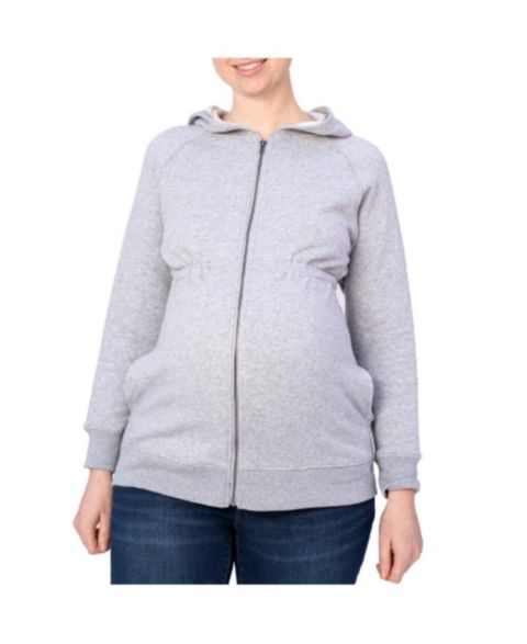 Женское худи Indigo Poppy Women Zip Up Maternity, цвет: Серый
