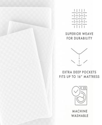 Expressed In Embossed Checkered 4-Pc. Sheet Set, Queen