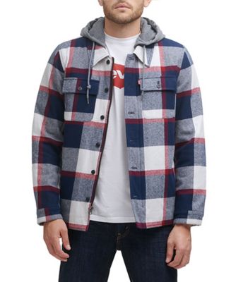 Levi's Men's Faux Sherpa Lined Flannel Shirt Jacket & Reviews - Coats &  Jackets - Men - Macy's
