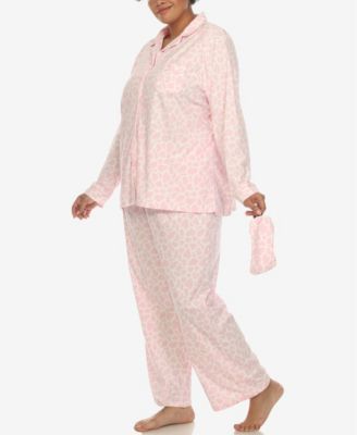 Plus Size Pajama Set, 3-Piece