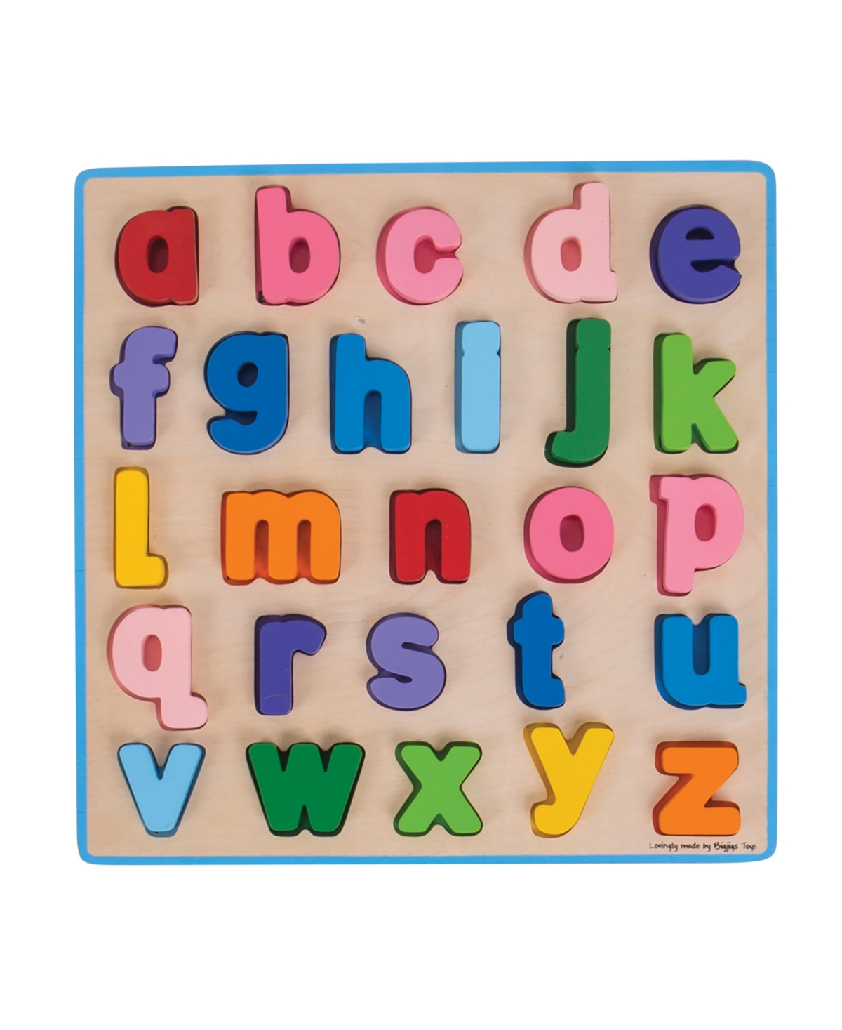 Shop Bigjigs Toys Chunky Alphabet Lowercase Puzzle, 26 Pieces In Multi
