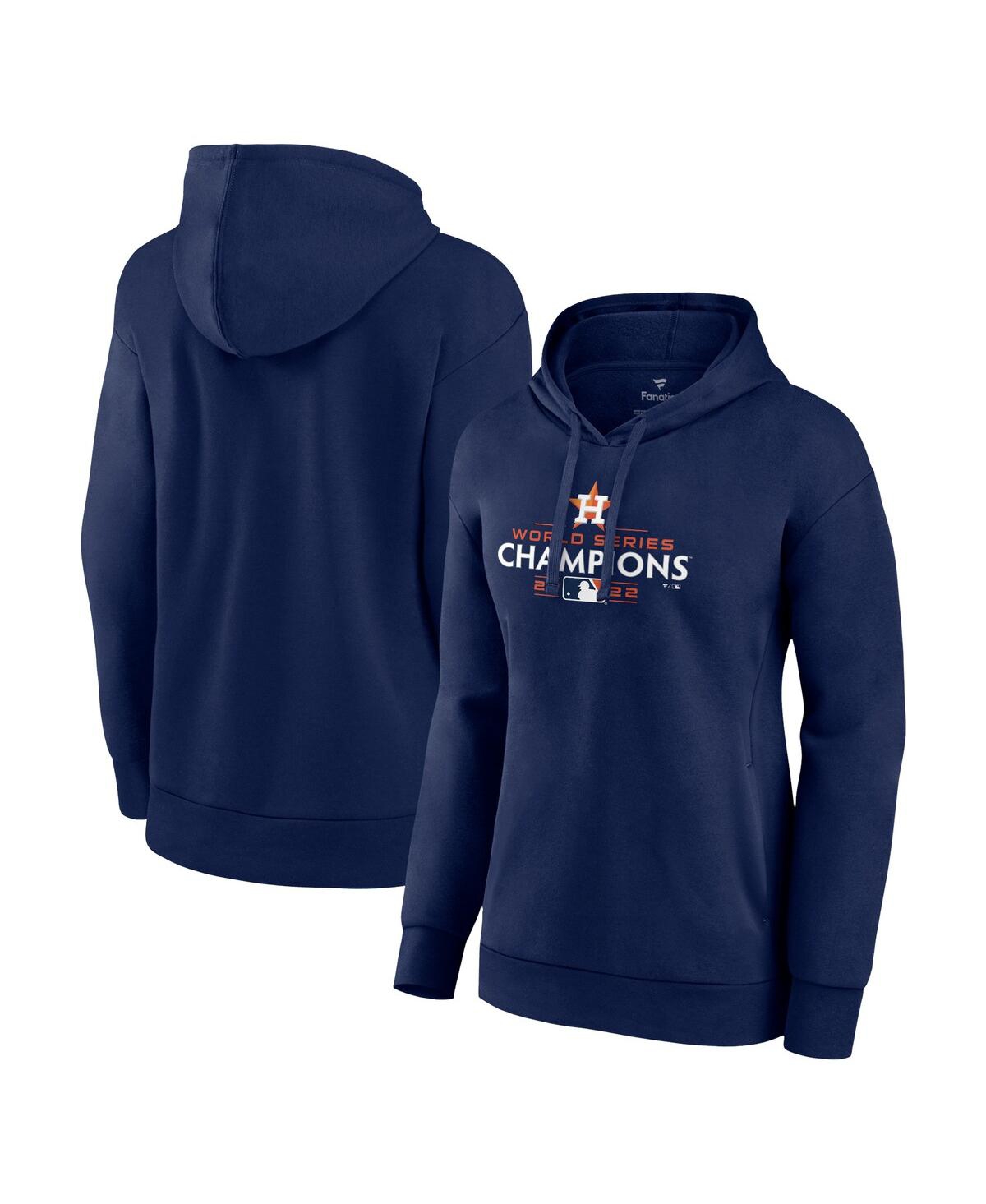 Fanatics Branded Navy Houston Astros 2022 World Series Champions Logo Plus Size Pullover Hoodie In Navy