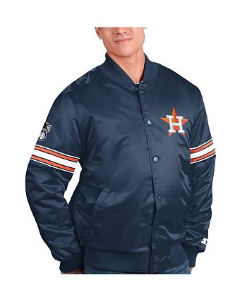 Starter Houston Astros Varsity Satin Full-Snap Jacket XL / Astros Navy Mens Outerwear