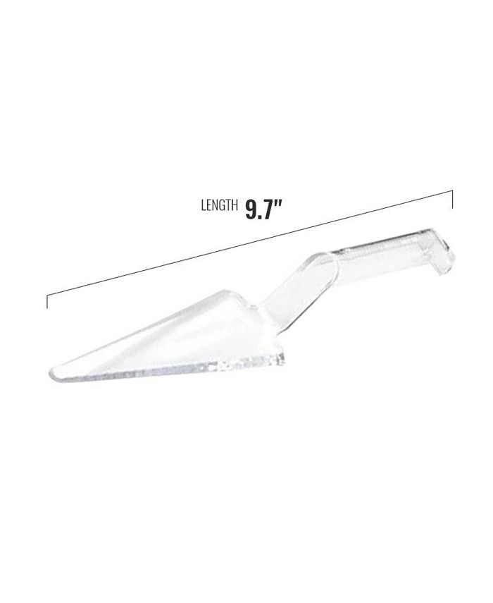 Smarty Had A Party Clear Disposable Plastic Cake Cutter/Lifter (60 Cake