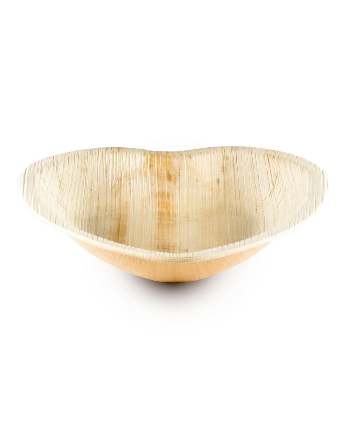 smarty 6  heart natural palm leaf eco-friendly disposable appetizer/salad plates 100ct