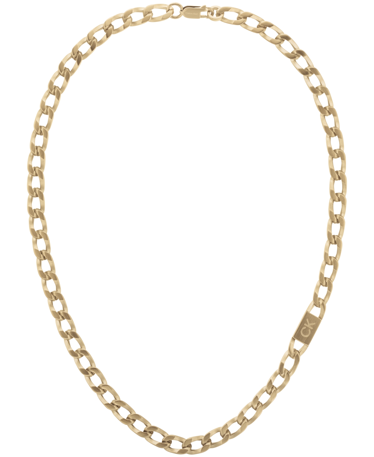 Calvin Klein Men's Chain Link Necklace In Gold