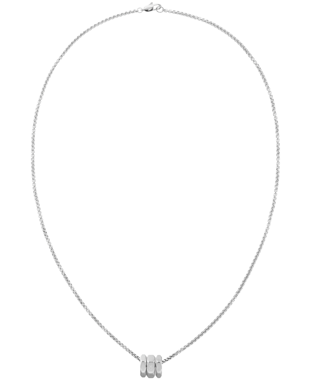 Calvin Klein Men's Stainless Steel Necklace In Silver