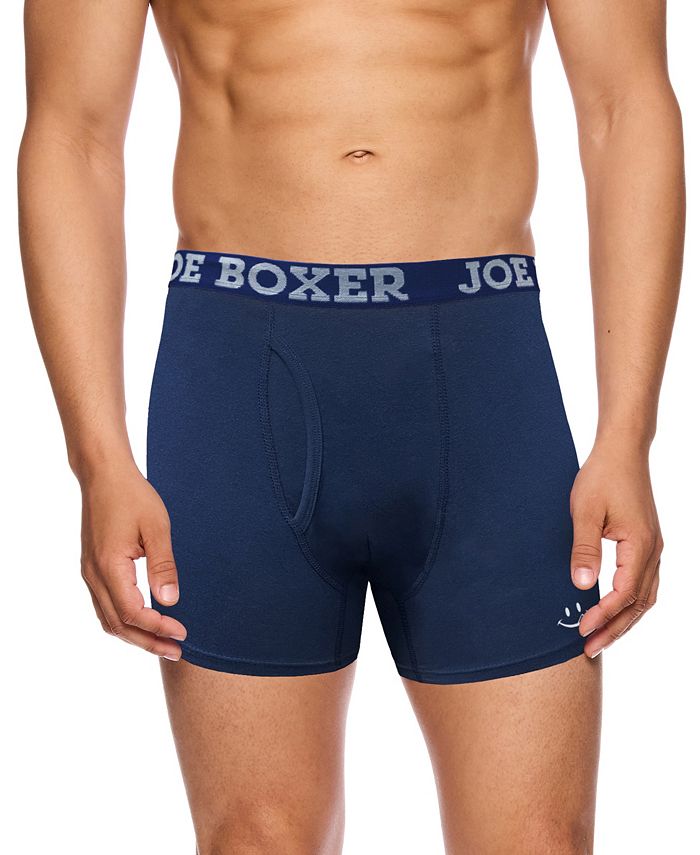 Joe Boxer Men's Stretch Boxer Briefs, Pack of 4 Macy's