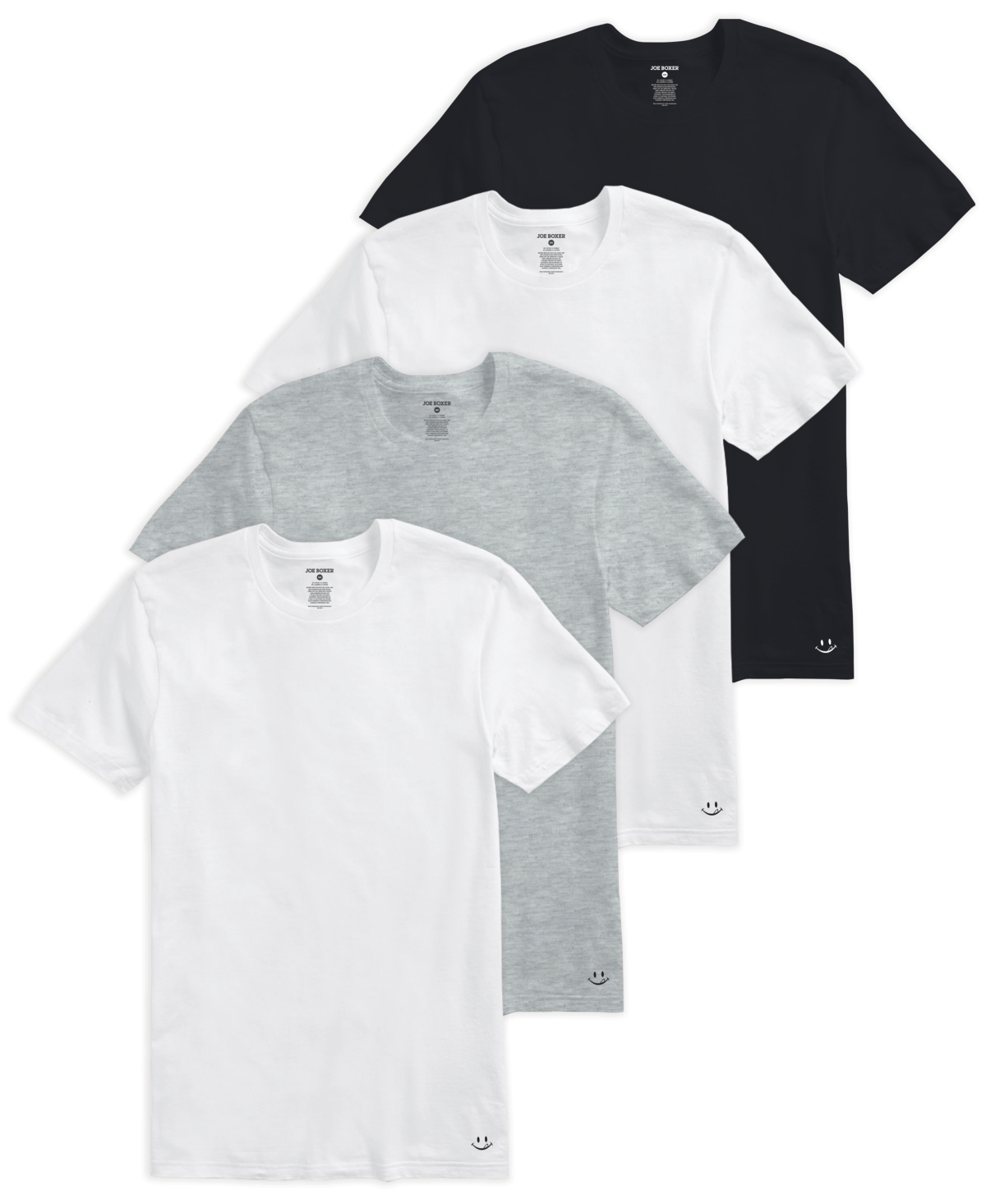 Shop Joe Boxer Men's Crew Neck T-shirt, Pack Of 4 In Multi