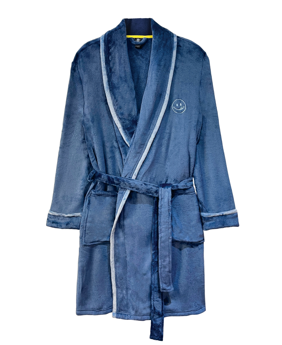 Men's Plush Robe - Blue