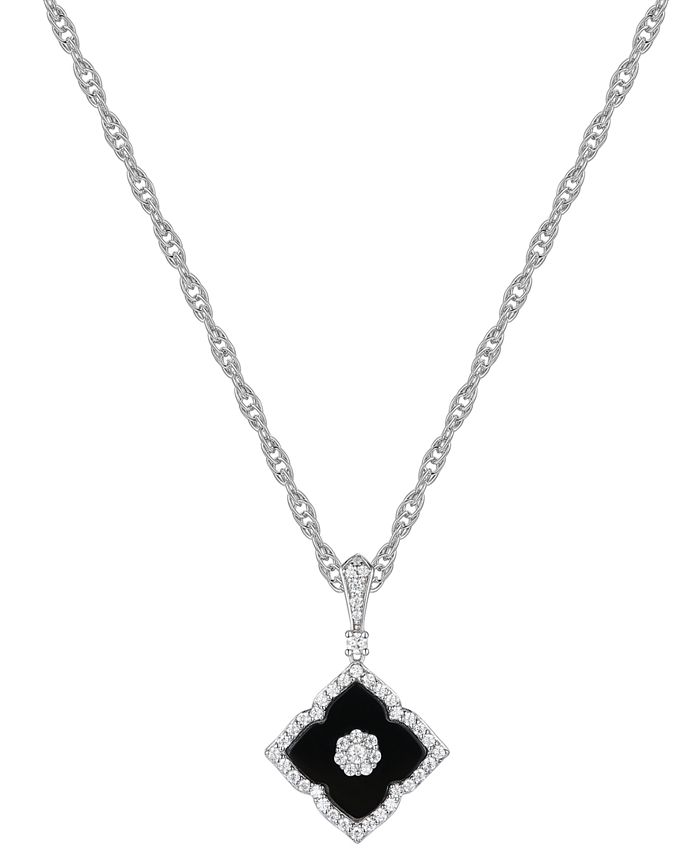 Macy's black sale onyx necklace