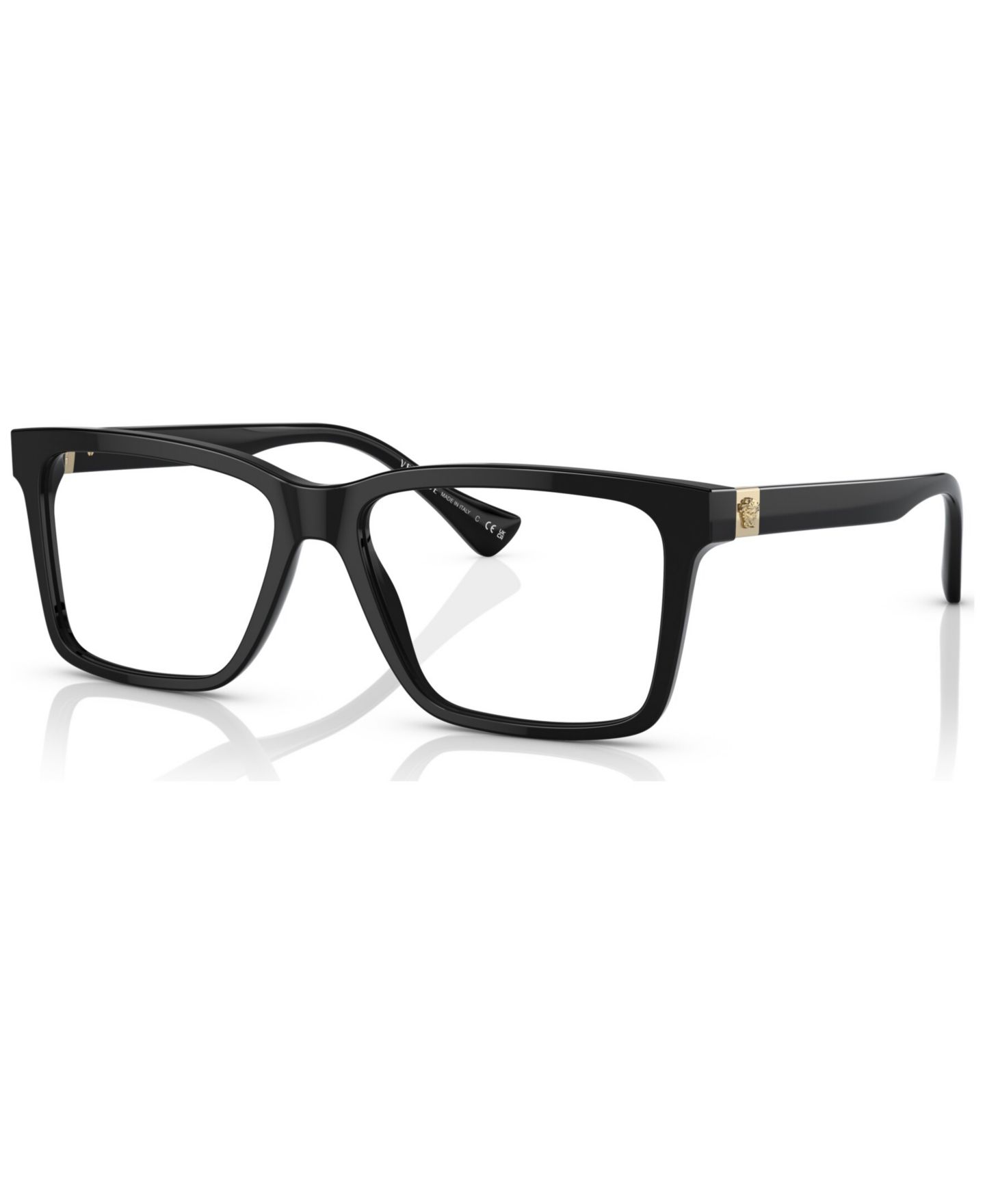 Мужские очки Versace Man Rectangle Plastic VE3328 Eyeglasses, цвет: Чёрный — фото 1