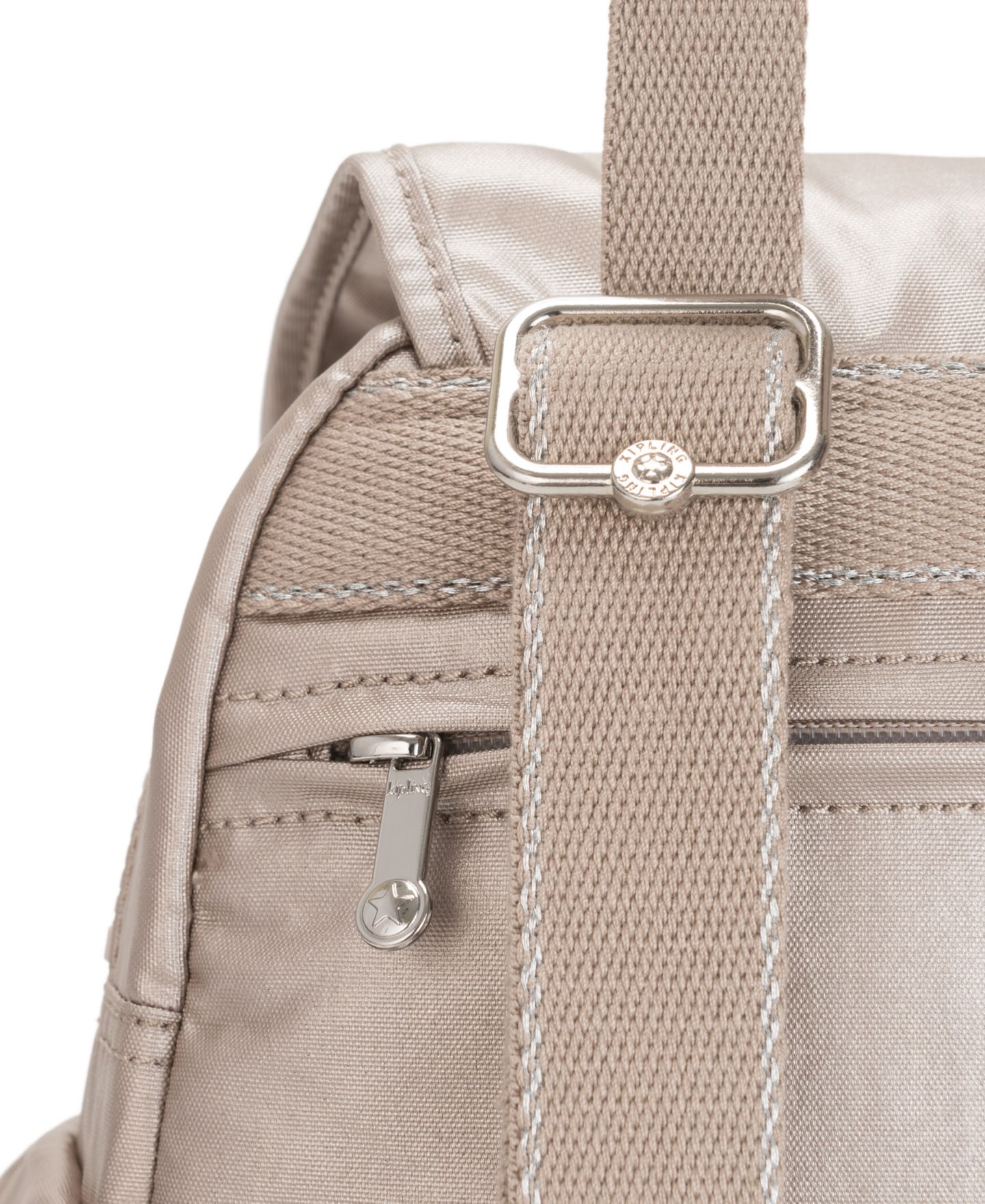 Рюкзак Kipling City Pack Mini, цвет: Металлик сияющий — фото 6