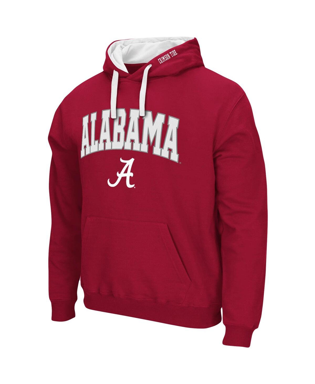 Shop Colosseum Men's  Crimson Alabama Crimson Tide Big And Tall Arch & Logo 2.0 Pullover Hoodie