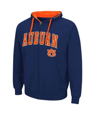 Men's Navy Auburn Tigers Big and Tall Full-Zip Hoodie