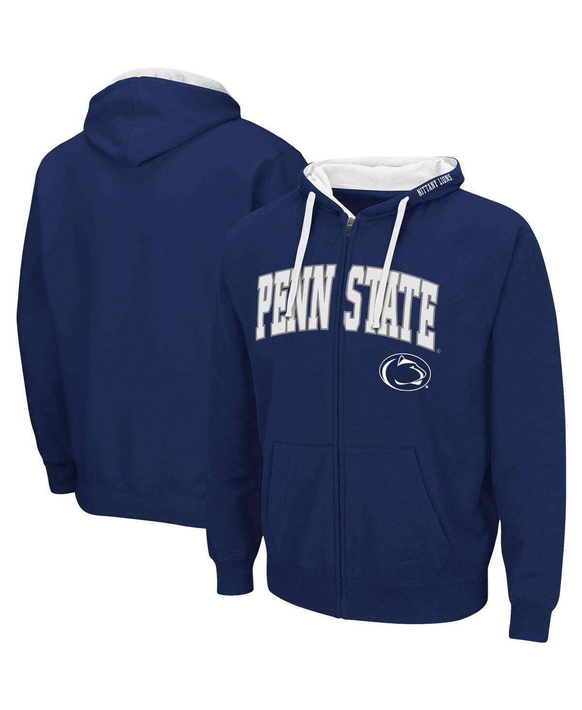 Colosseum Men's  Navy Penn State Nittany Lions Big And Tall Full-zip Hoodie In Navy