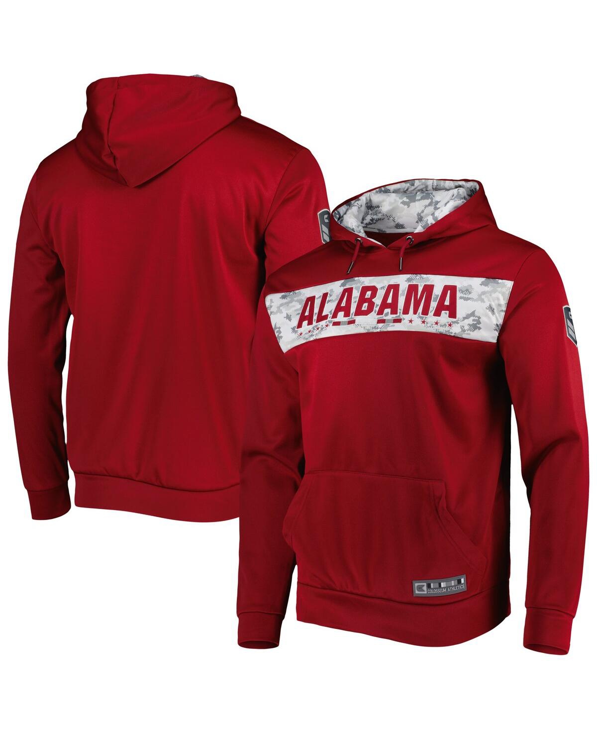 Colosseum Crimson Alabama Crimson Tide Oht Military Appreciation Team Color Pullover Hoodie In Crimson