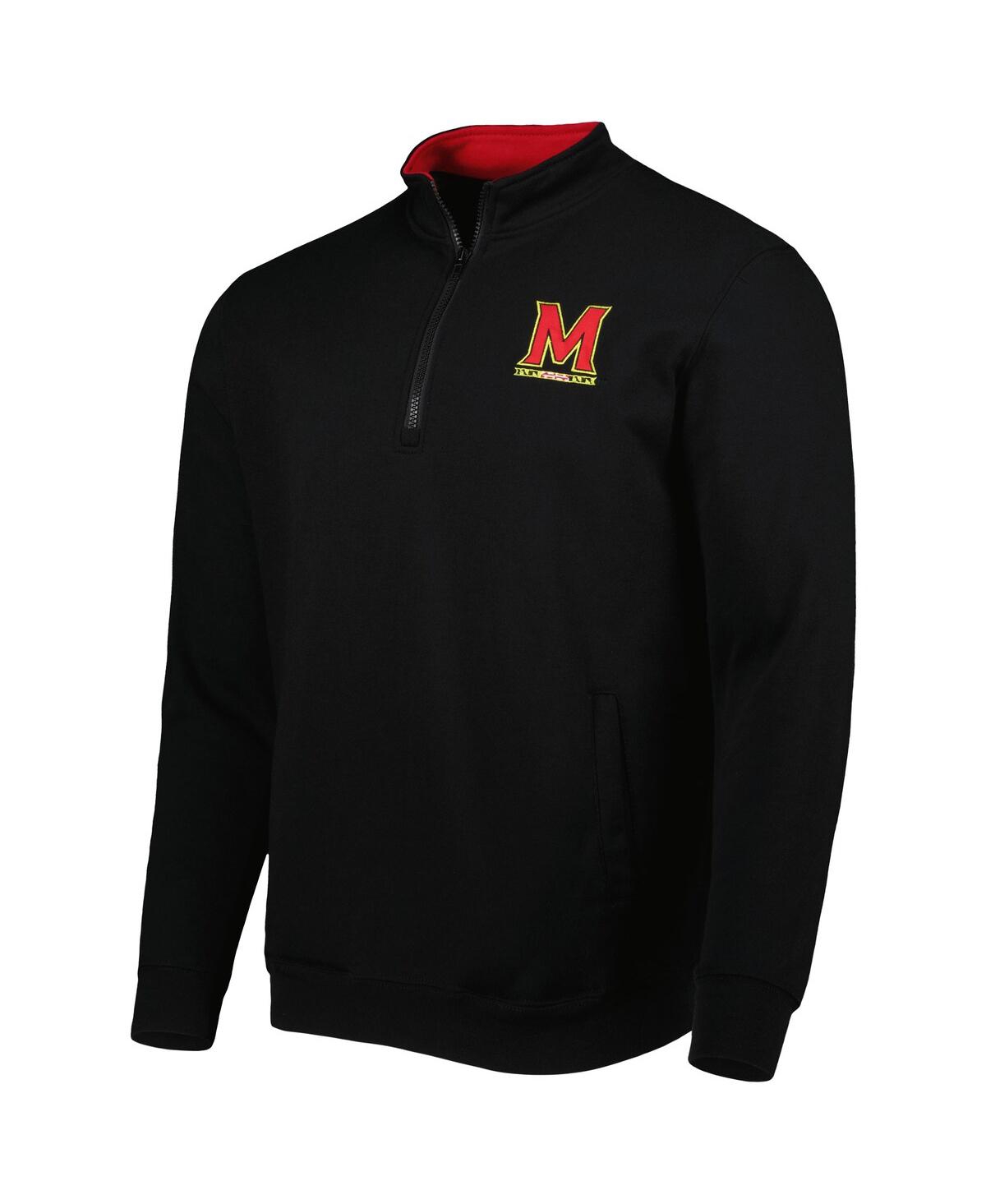 Shop Colosseum Men's  Black Maryland Terrapins Tortugas Quarter-zip Sweatshirt