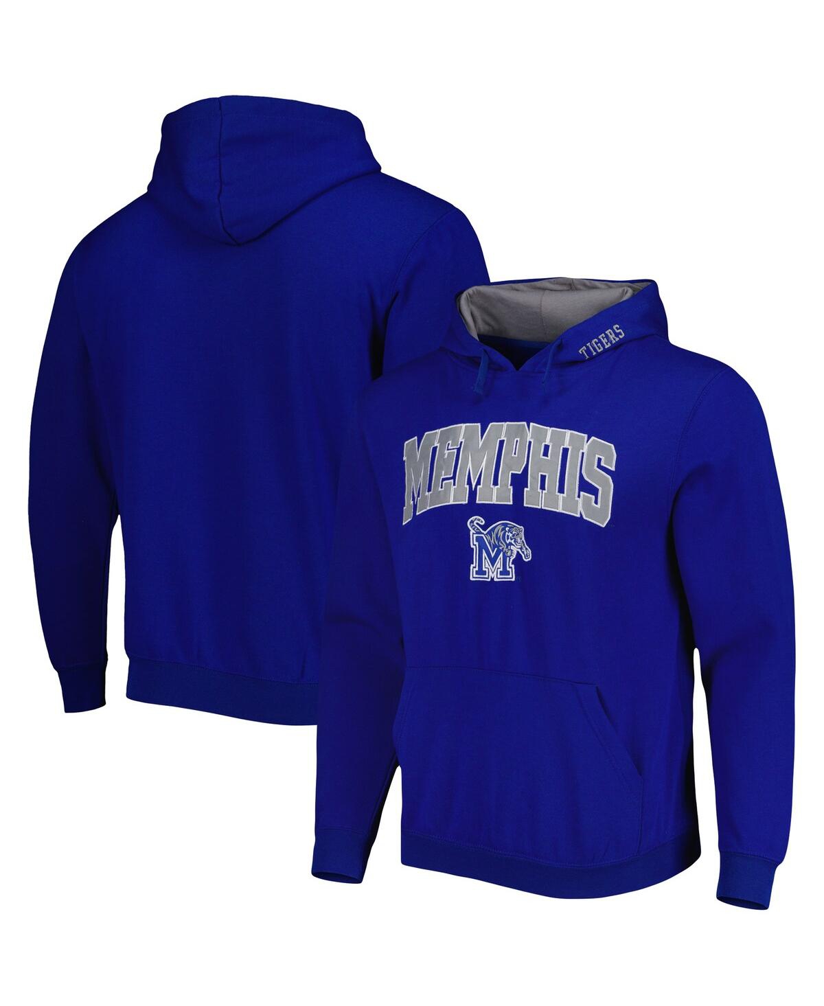 Shop Colosseum Men's  Royal Memphis Tigers Arch And Logo Pullover Hoodie