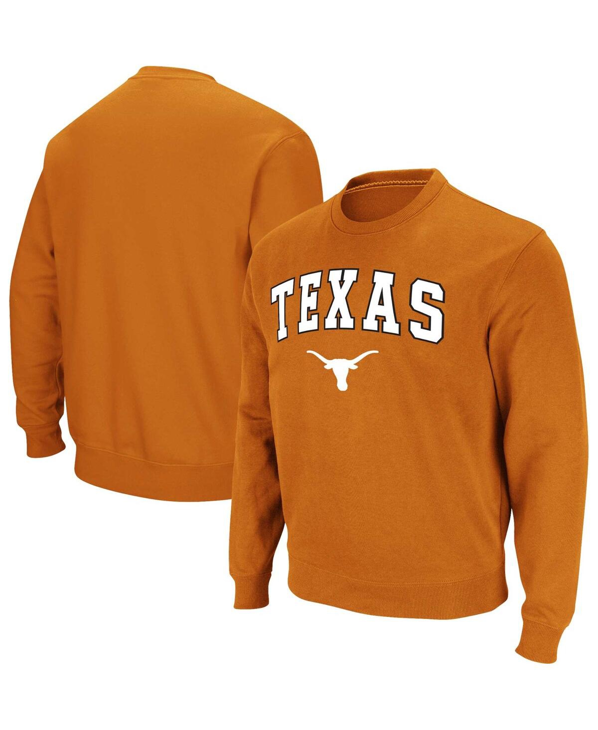 Colosseum Men's  Texas Orange Texas Longhorns Big & Tall Arch & Logo 2.0 Pullover Hoodie In Texas Orange