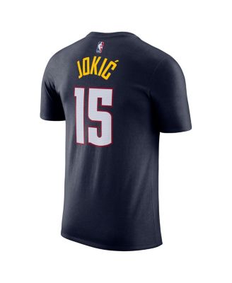 Men's Nikola Jokic Navy Denver Nuggets Icon 2022, 23 Name and Number T-shirt