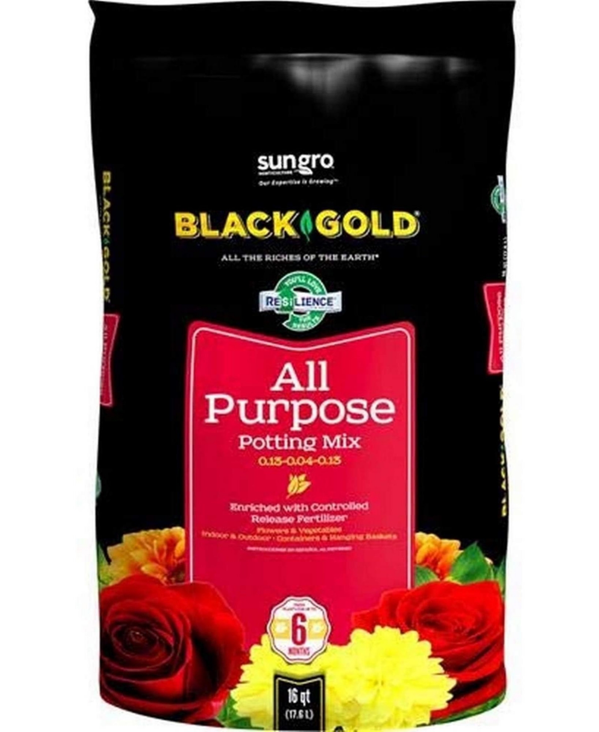 15295885 Black Gold All Purpose Potting Soil with RESiLIENC sku 15295885