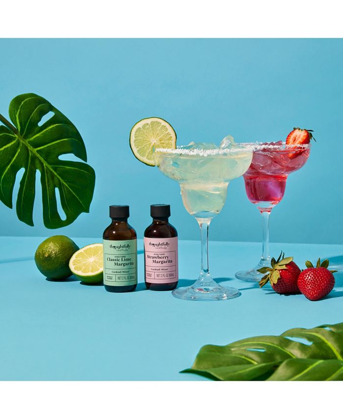 Thoughtfully Cocktails, Margarita Mixers Gift Set, Set of 5 Contains NO
