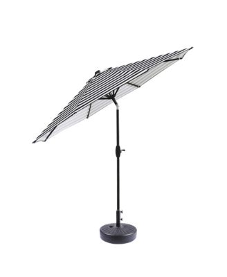 9 Ft Outdoor Patio Market Umbrella with Black Round Base