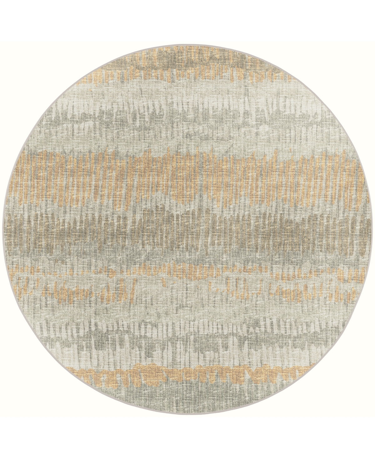 D Style Briggs Brg-4 6' x 6' Round Area Rug - Khaki