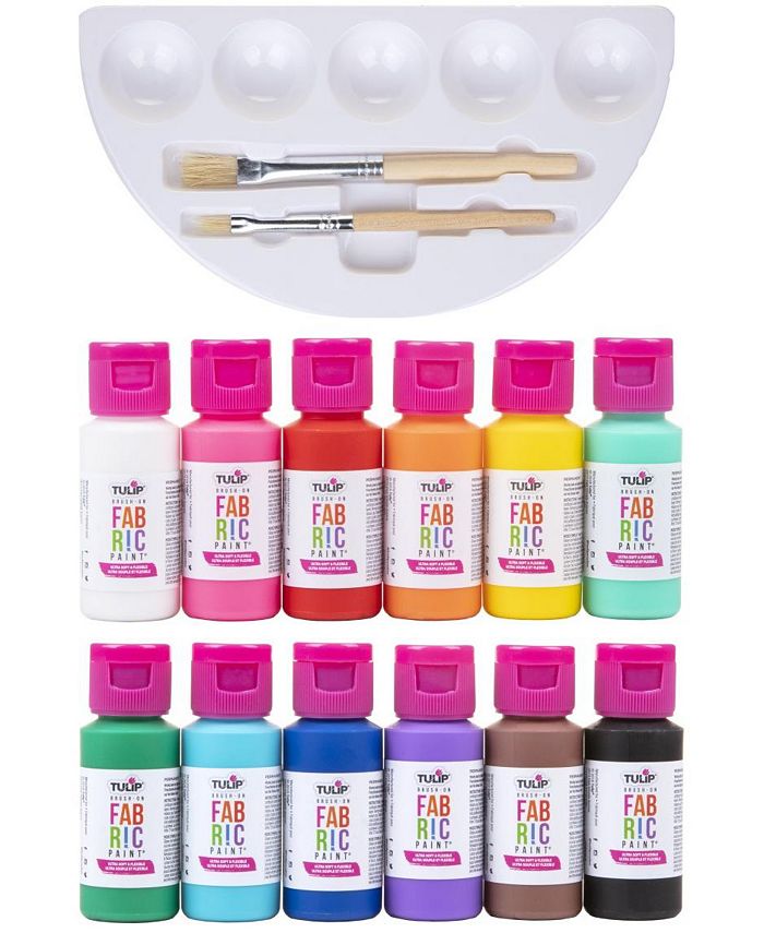 Tulip BrushOn Fabric Paint 12/PkgRainbow & Reviews All Toys Macy's