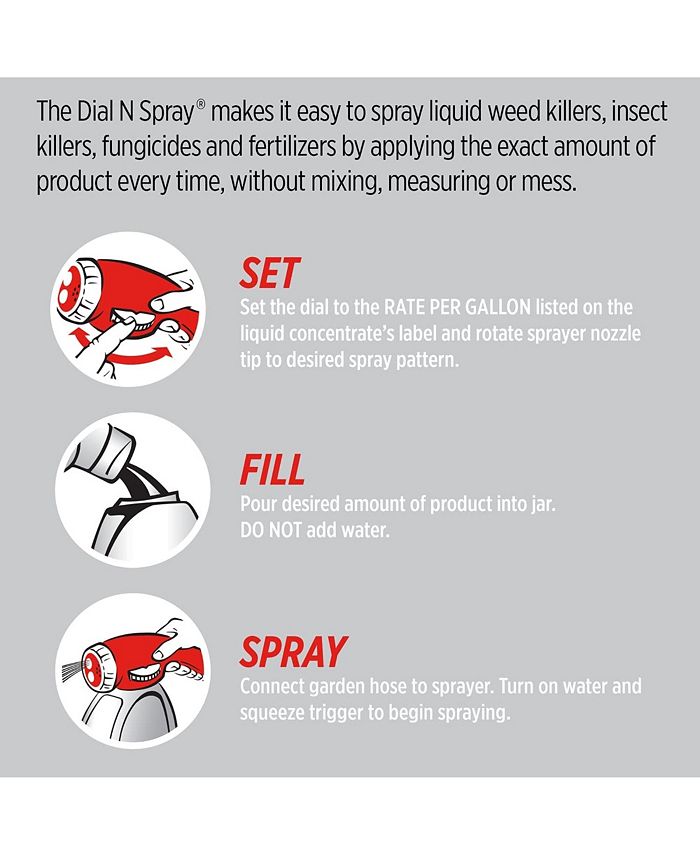 Scotts Ortho 0841010 Dial N Spray MultiUse HoseEnd Sprayer Macy's