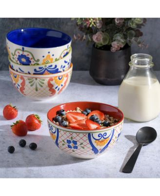 Tierra Tile Hand-Painted 4 Piece Bowl Set