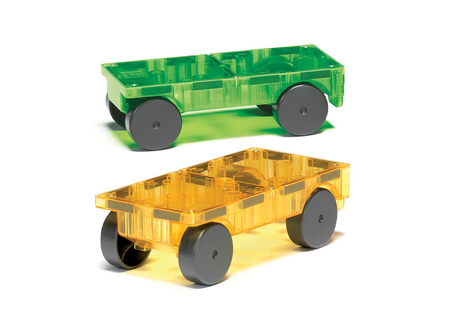 Детский конструктор Magna-Tiles® Cars Magnetic Wheeled 2-Piece Building Set, Ages 3+ — фото 2