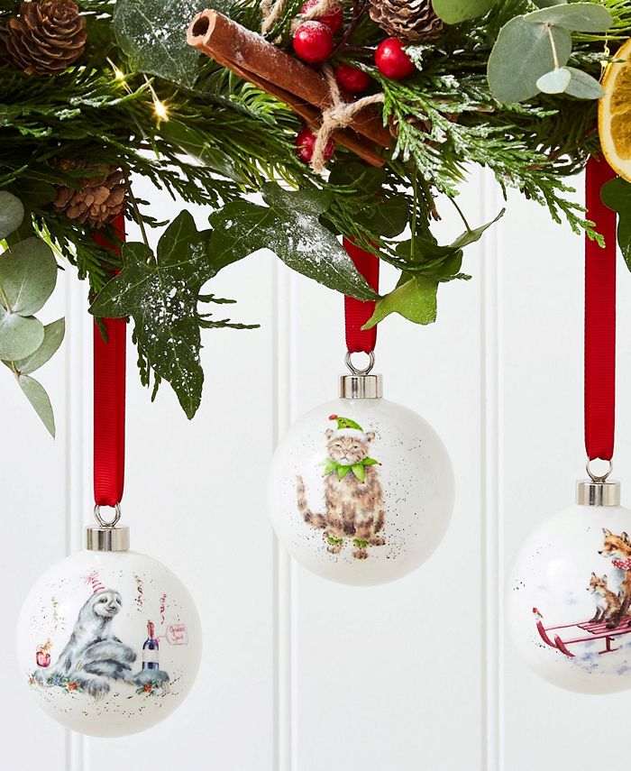 Wrendale Designs Bah Humbug Bauble Cat Macy's