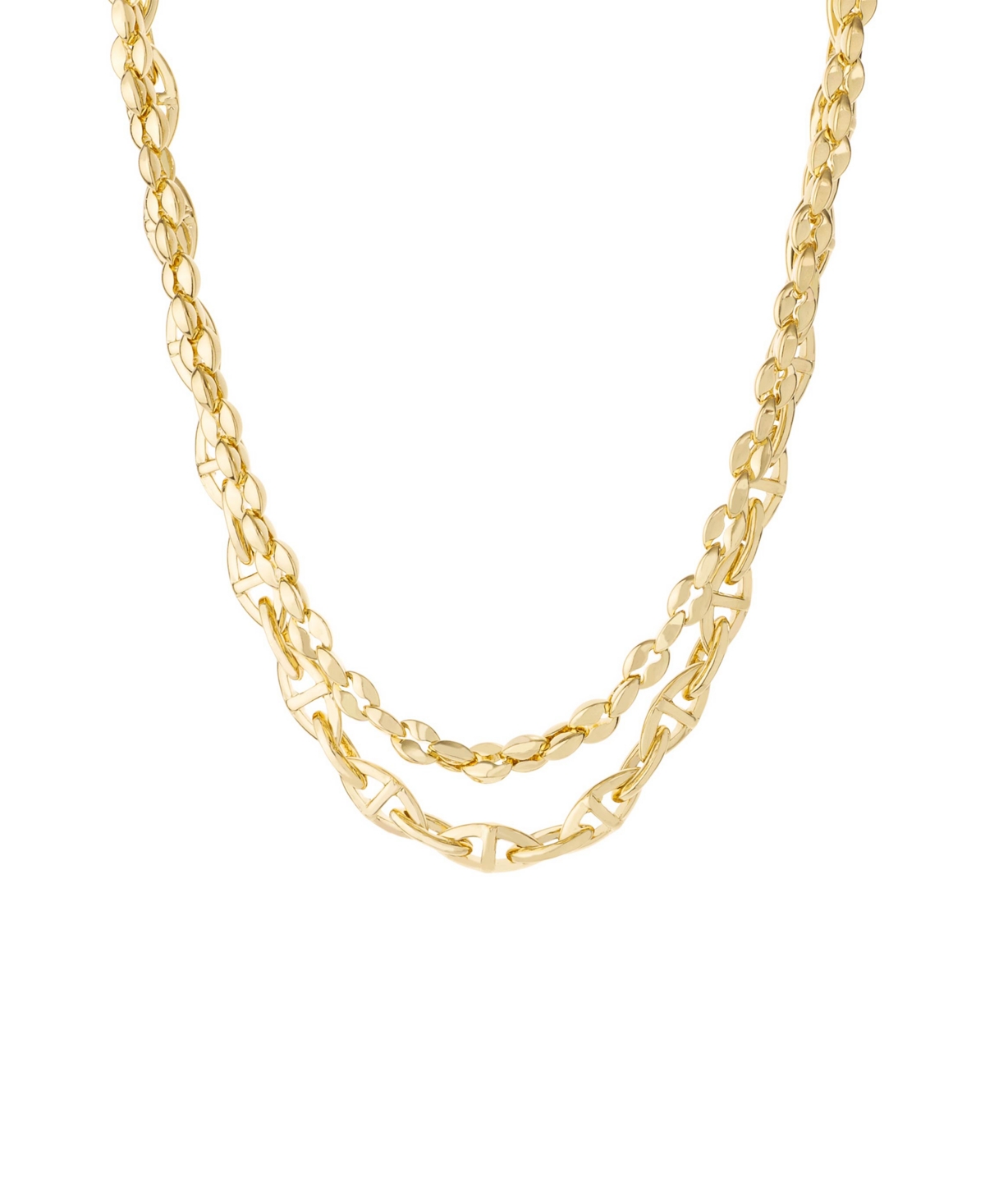 Ettika Golden Rays Linked Chain 18k Gold Plated Necklace Set