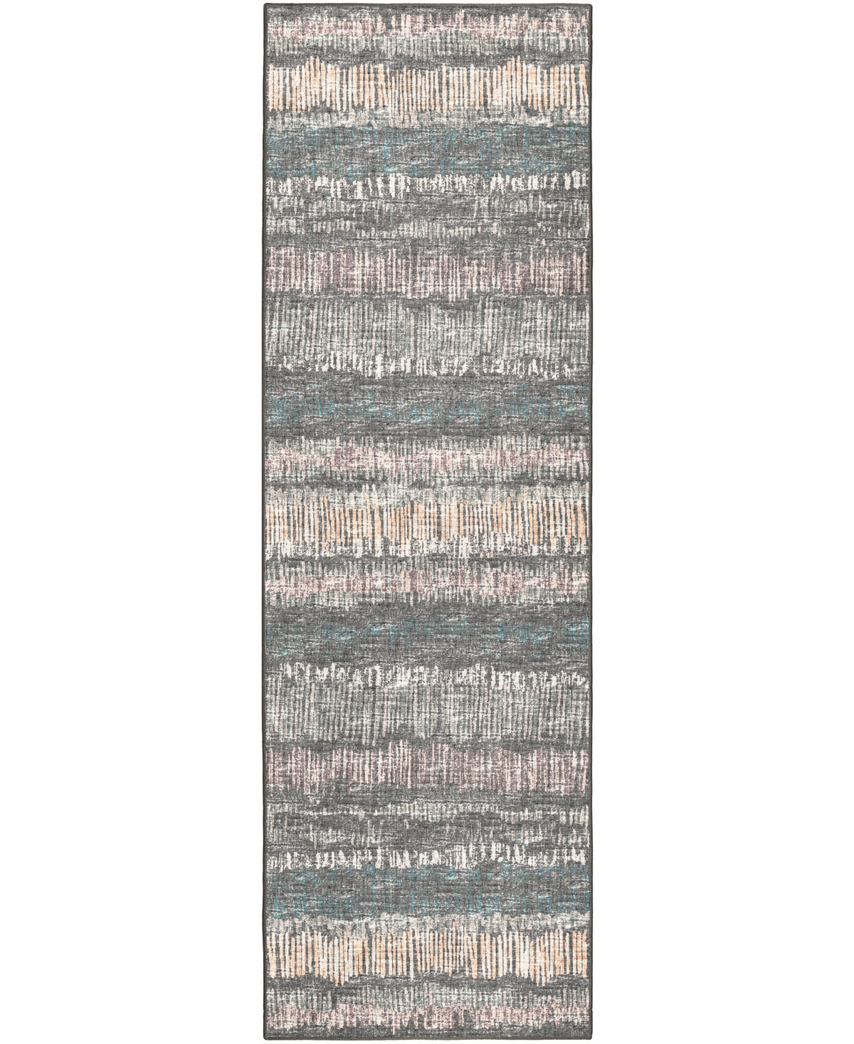 D Style Briggs Brg-4 2'6in x 10' Runner Area Rug - Charcoal