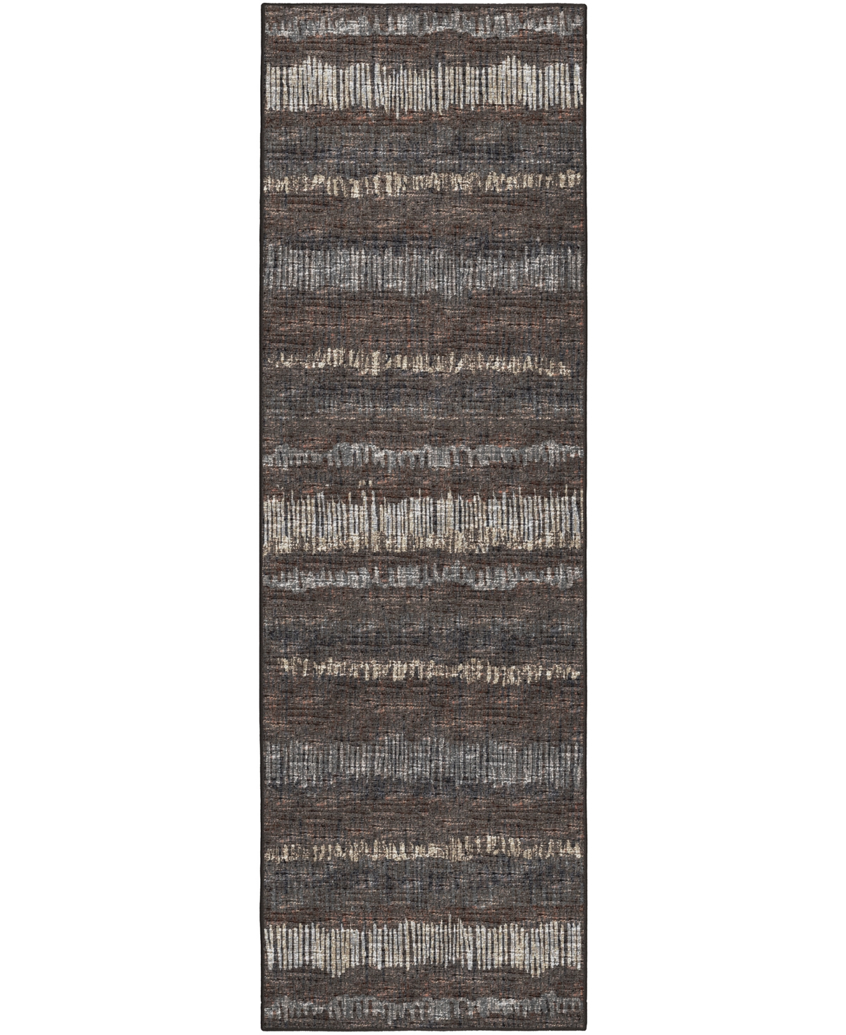 D Style Briggs Brg-4 2'6in x 10' Runner Area Rug - Coffee