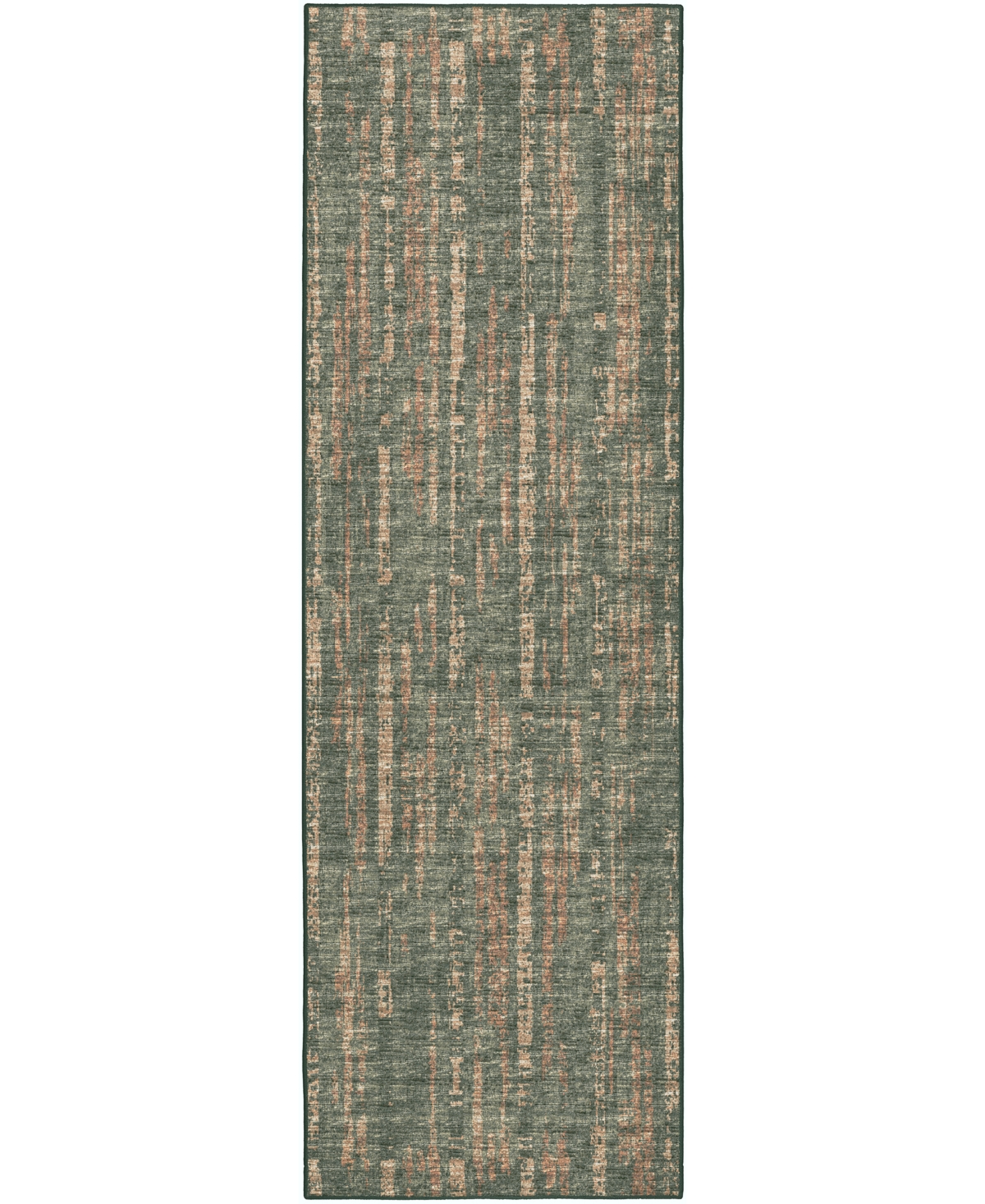 D Style Briggs Brg-6 2'6in x 10' Runner Area Rug - Olive